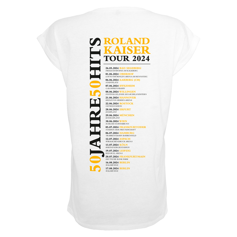 Roland Kaiser Damen T-Shirt '50 Jahre - 50 Hits' TOUR 2024