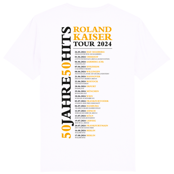 Roland Kaiser Herren T-Shirt '50 Jahre - 50 Hits' TOUR 2024
