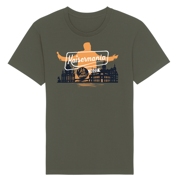 Roland Kaiser Herren T-Shirt 'Kaisermania 22', khaki