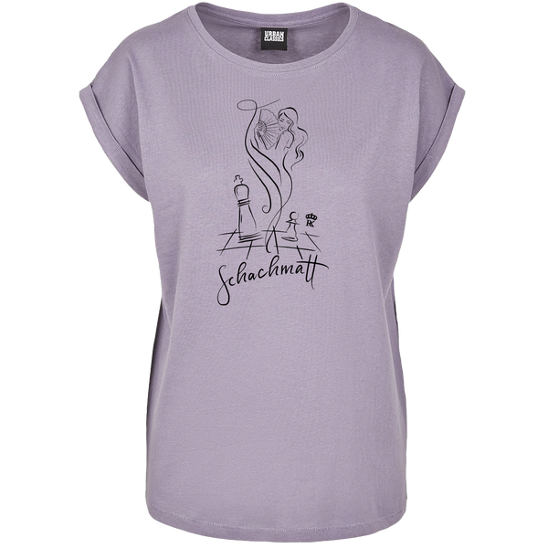 Roland Kaiser Damen T-Shirt 'Schachmatt', lila